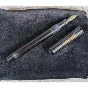 Vtg Conklin Fountain Pen Black Lever Fill Pat 5-28-18 Nov 17 1925 PARTS/REPAIR